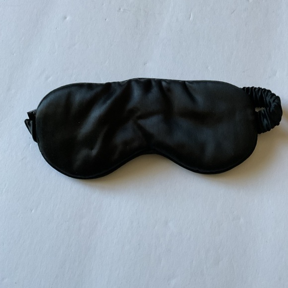 BLISSY SILK SLEEP MASK BLACK UNISEX NWOT - Picture 1 of 4